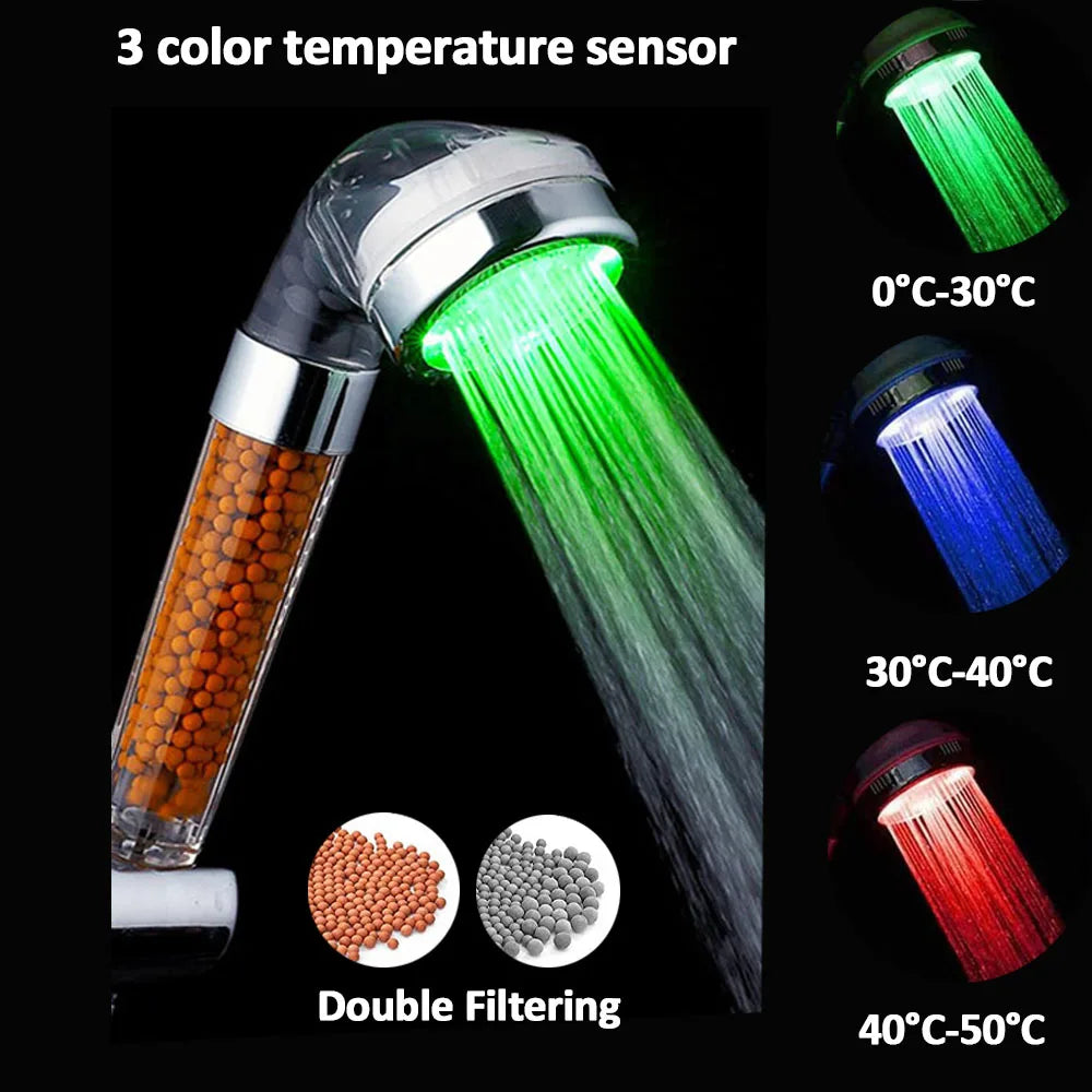 Color-Changing LED Shower Light