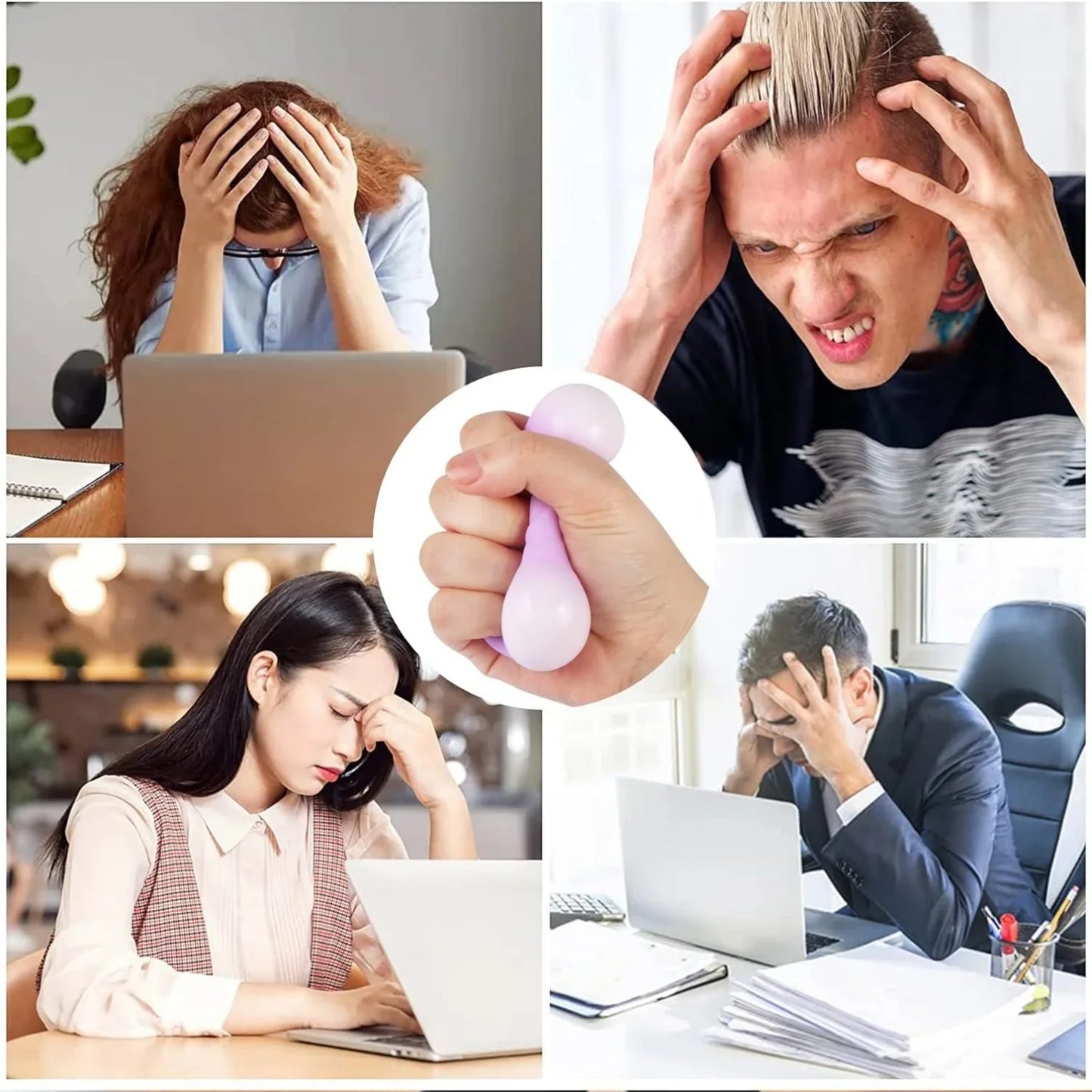 Colorful Squishy Dumpling Toys